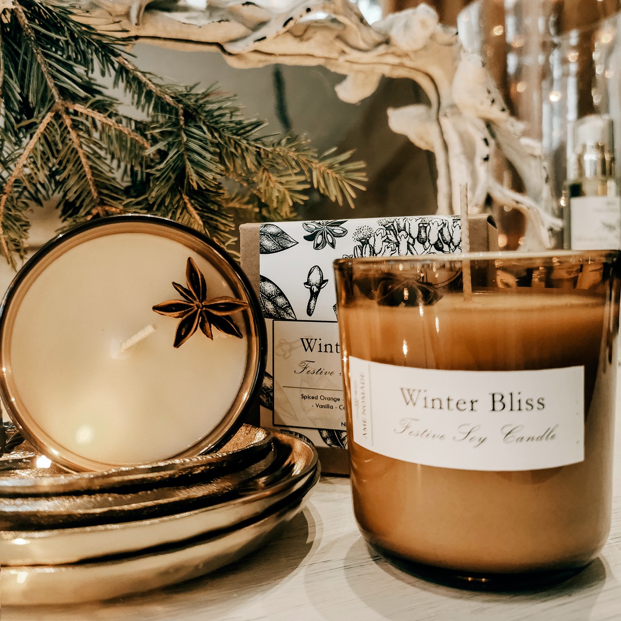 SOY/COCONUT SCENTED CANDLE  MORNING BLISS I BEL CANDLE & SCENTS